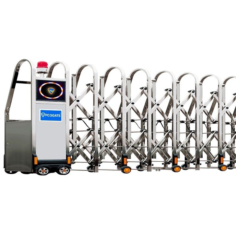 Cổng xếp P001 lắp cho trường học