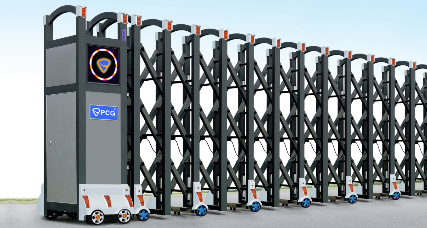 Cổng xếp hợp kim nhôm