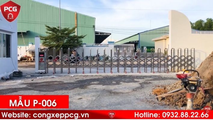Cổng xếp P006 được lắp đặt tại KCN Trà Kha Bạc Liêu