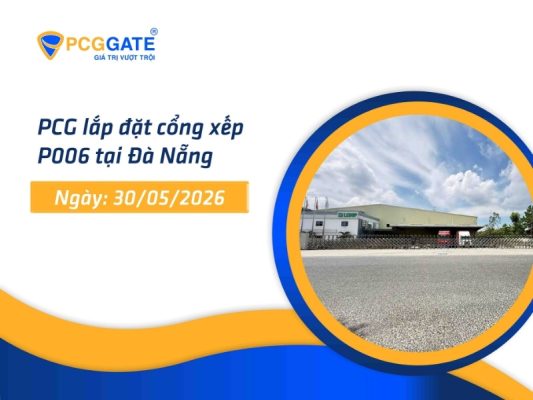 Lắp đặt cổng xếp P006 tại Đà Nẵng