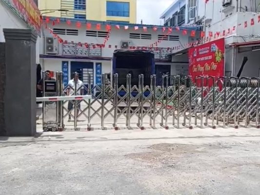 Lắp đặt cổng xếp P006 tại Thái Bình