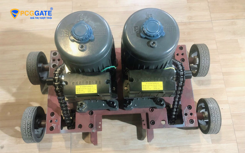Motor cổng xếp Đài Loan bền hơn motor Trung Quốc