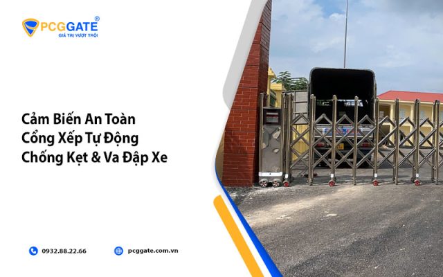 Cảm Biến An Toàn Cổng Xếp Tự Động - Chống Kẹt & Va Đập Xe